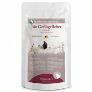 Bio Lebertöpfchen (79%  Geflügelleber 20 % Hühnerherzen 1 % Flohsamen) 100g Hund Nassfutter Herrmann