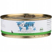 Bio Rind Pur Rindmuskelfleisch 200g Hund Nassfutter Biopur