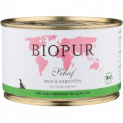 Senioren: Bio Schaf Reis & Karotten 400g Glutenfrei Hund Nassfutter Biopur
