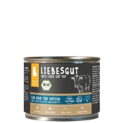 Bio Rind mit Karotte und Amaranth 200g Katze Nassfutter Liebesgut