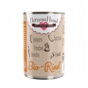 Bio Rind Einkorn 400g Hund Nassfutter Herzenshund
